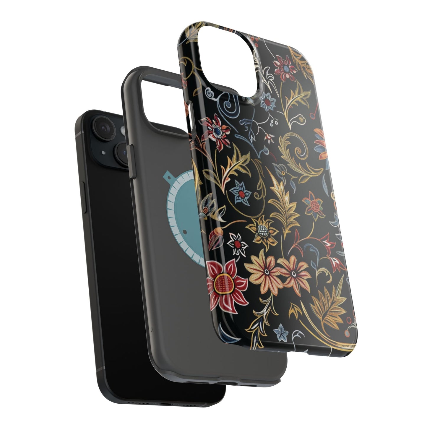 Floral Vintage Phone Case — Magnetic Impact - Resistant - DIGITAL X