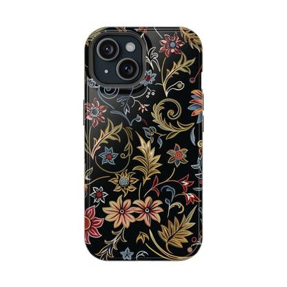 Floral Vintage Phone Case — Magnetic Impact - Resistant - DIGITAL X