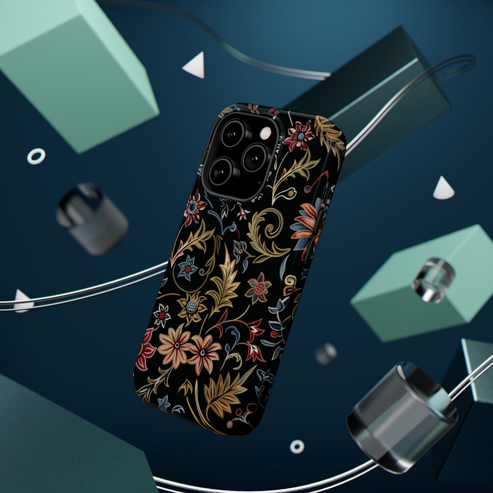 Floral Vintage Phone Case — Magnetic Impact - Resistant - DIGITAL X