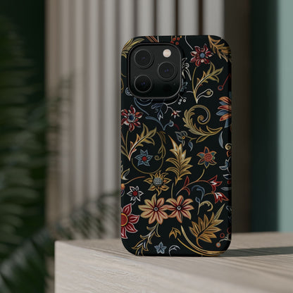 Floral Vintage Phone Case — Magnetic Impact - Resistant - DIGITAL X