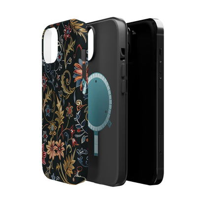 Floral Vintage Phone Case — Magnetic Impact - Resistant - DIGITAL X