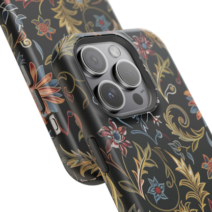 Floral Vintage Phone Case — Magnetic Impact - Resistant - DIGITAL X
