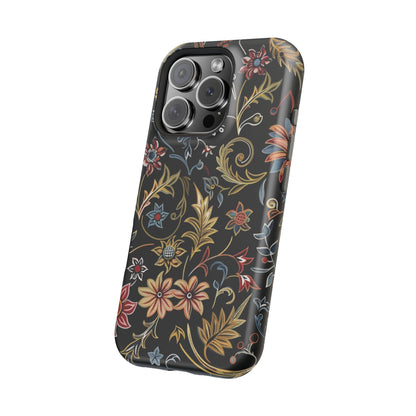 Floral Vintage Phone Case — Magnetic Impact - Resistant - DIGITAL X