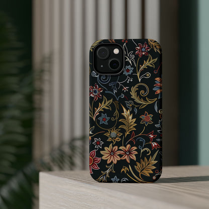 Floral Vintage Phone Case — Magnetic Impact - Resistant - DIGITAL X
