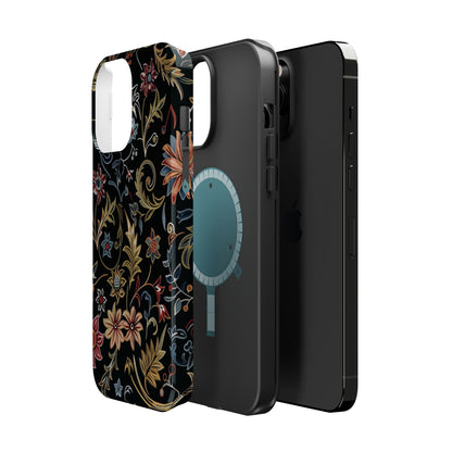Floral Vintage Phone Case — Magnetic Impact - Resistant - DIGITAL X