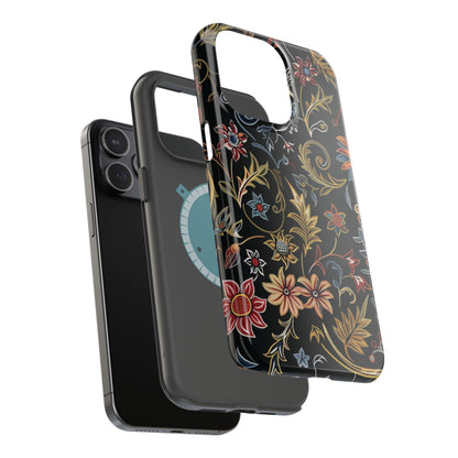 Floral Vintage Phone Case — Magnetic Impact - Resistant - DIGITAL X