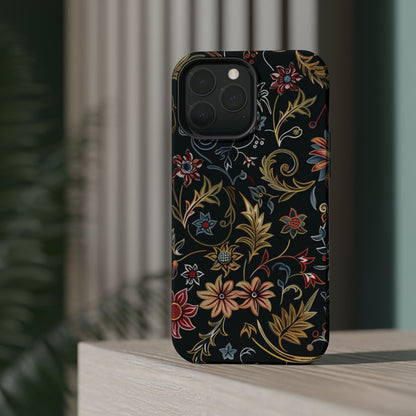 Floral Vintage Phone Case — Magnetic Impact - Resistant - DIGITAL X