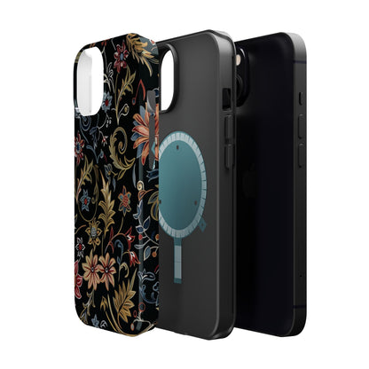 Floral Vintage Phone Case — Magnetic Impact - Resistant - DIGITAL X