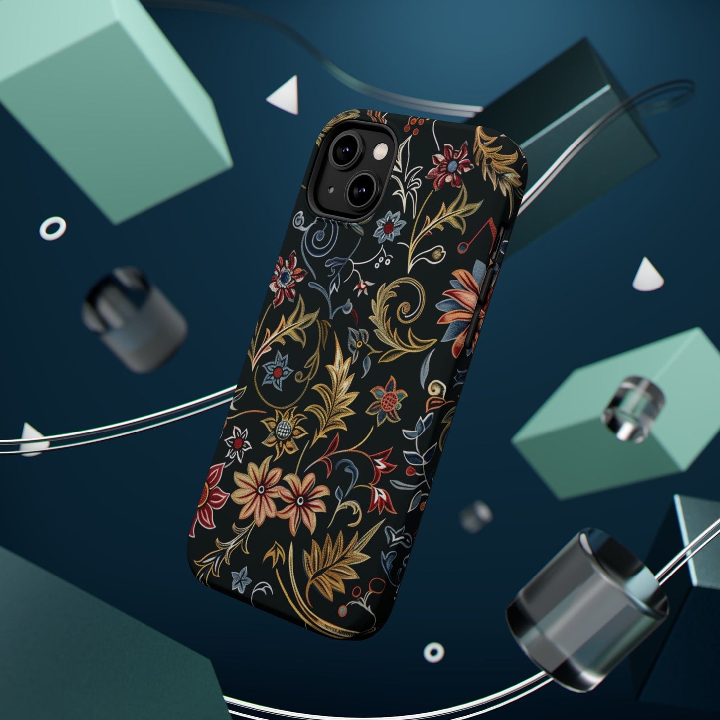Floral Vintage Phone Case — Magnetic Impact - Resistant - DIGITAL X