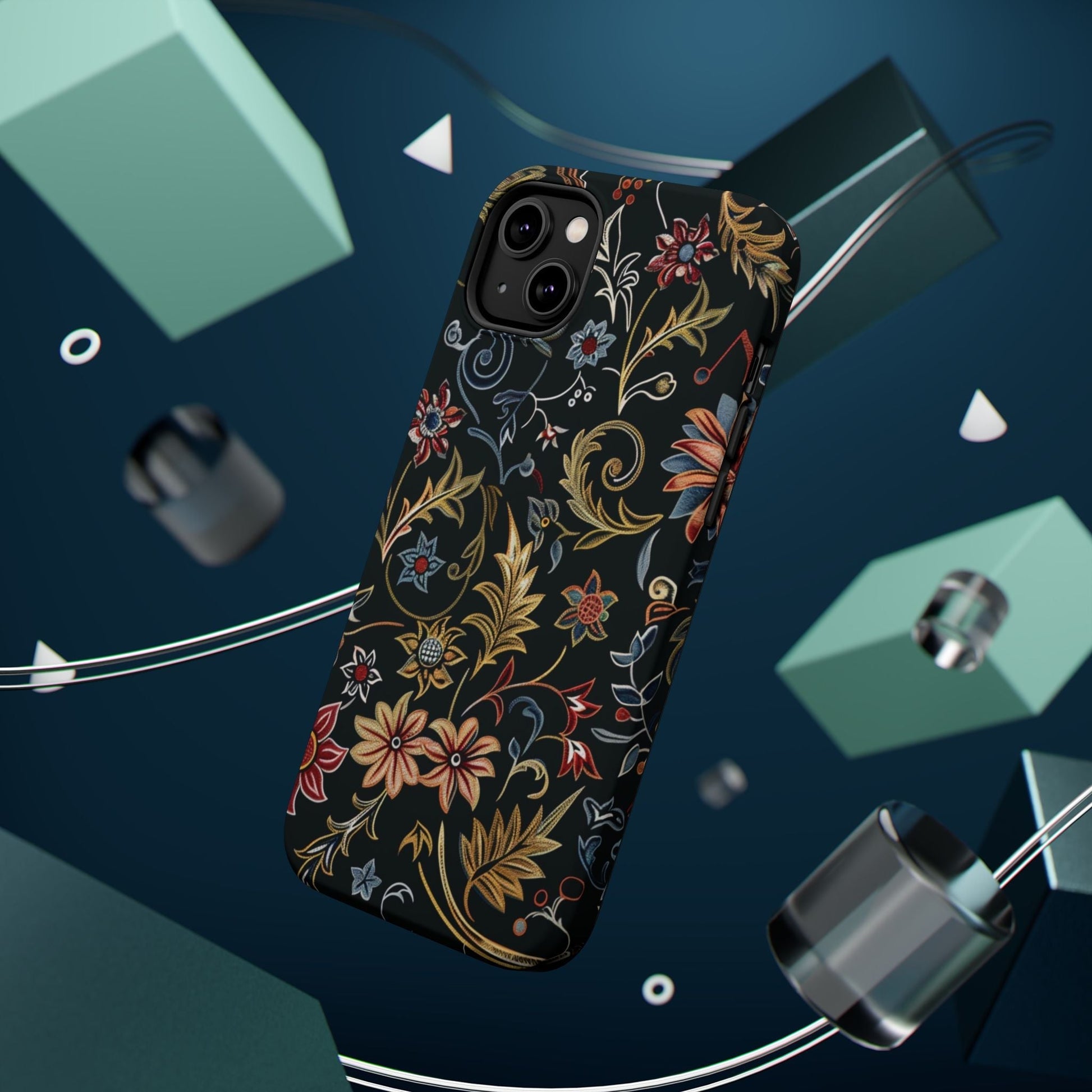 Floral Vintage Phone Case — Magnetic Impact - Resistant - DIGITAL X