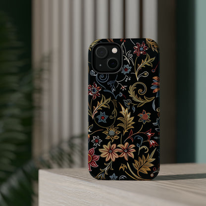 Floral Vintage Phone Case — Magnetic Impact - Resistant - DIGITAL X