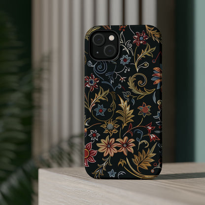 Floral Vintage Phone Case — Magnetic Impact - Resistant - DIGITAL X