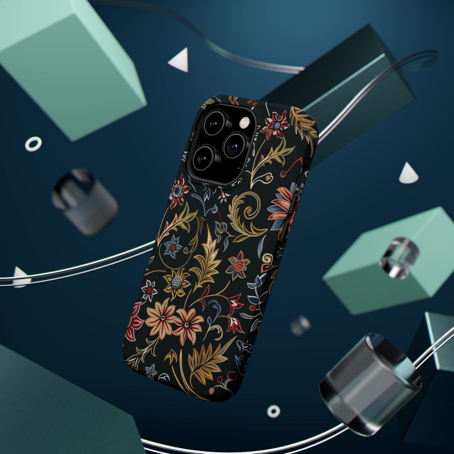 Floral Vintage Phone Case — Magnetic Impact - Resistant - DIGITAL X