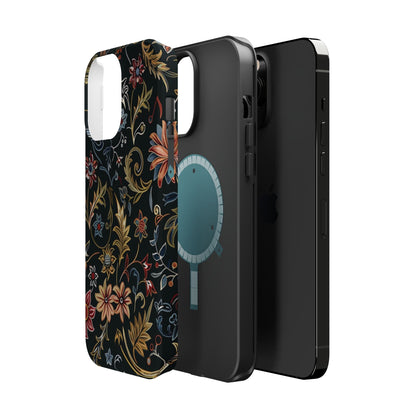 Floral Vintage Phone Case — Magnetic Impact - Resistant - DIGITAL X