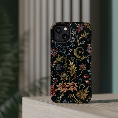 Floral Vintage Phone Case — Magnetic Impact - Resistant - DIGITAL X