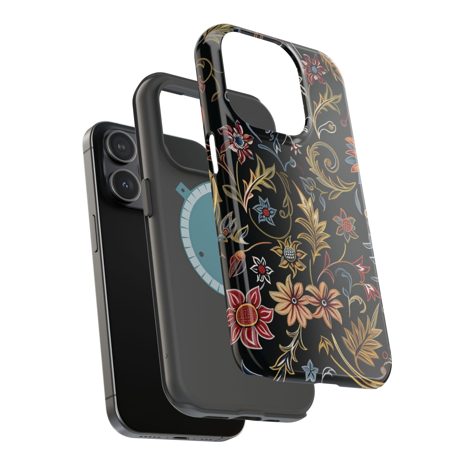 Floral Vintage Phone Case — Magnetic Impact - Resistant - DIGITAL X