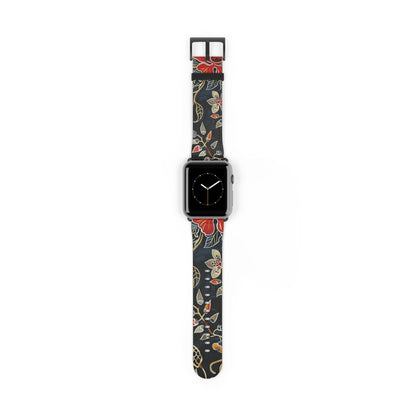 Floral Vintage Watch Band — Dark Botanical Apple Watch Strap - DIGITAL X