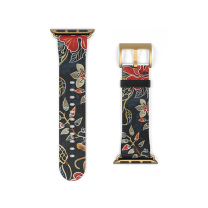 Floral Vintage Watch Band — Dark Botanical Apple Watch Strap - DIGITAL X
