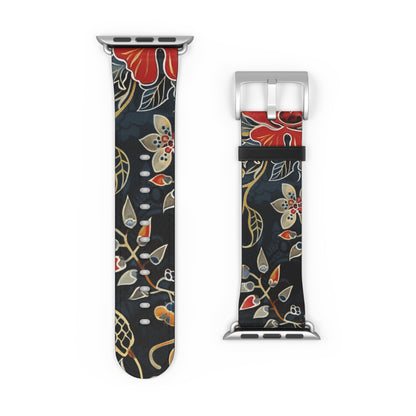 Floral Vintage Watch Band — Dark Botanical Apple Watch Strap - DIGITAL X