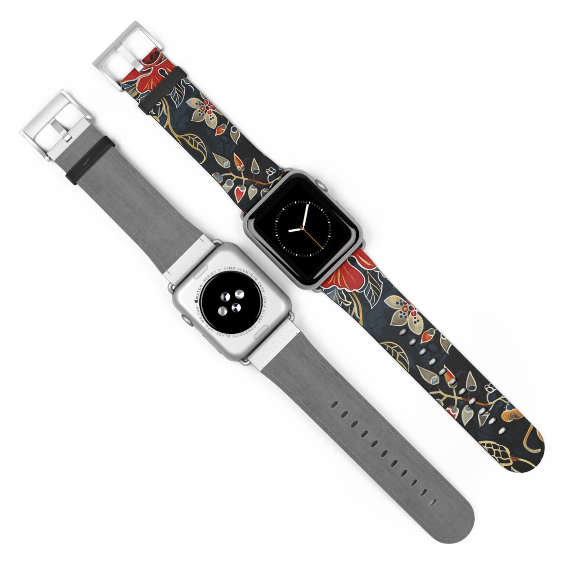 Floral Vintage Watch Band — Dark Botanical Apple Watch Strap - DIGITAL X