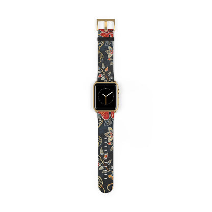 Floral Vintage Watch Band — Dark Botanical Apple Watch Strap - DIGITAL X