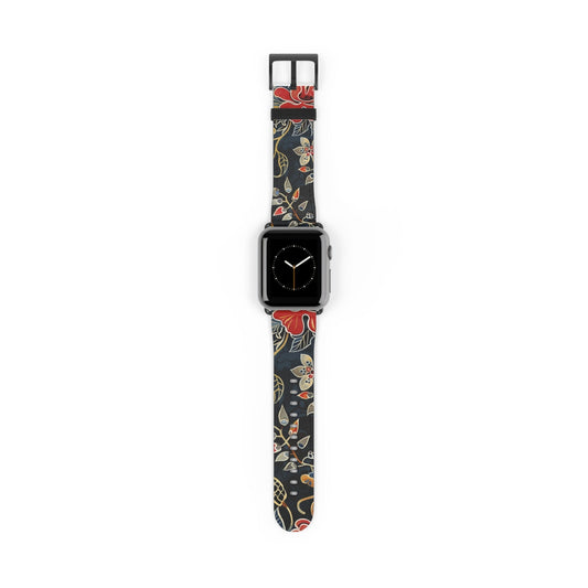 Floral Vintage Watch Band — Dark Botanical Apple Watch Strap - DIGITAL X