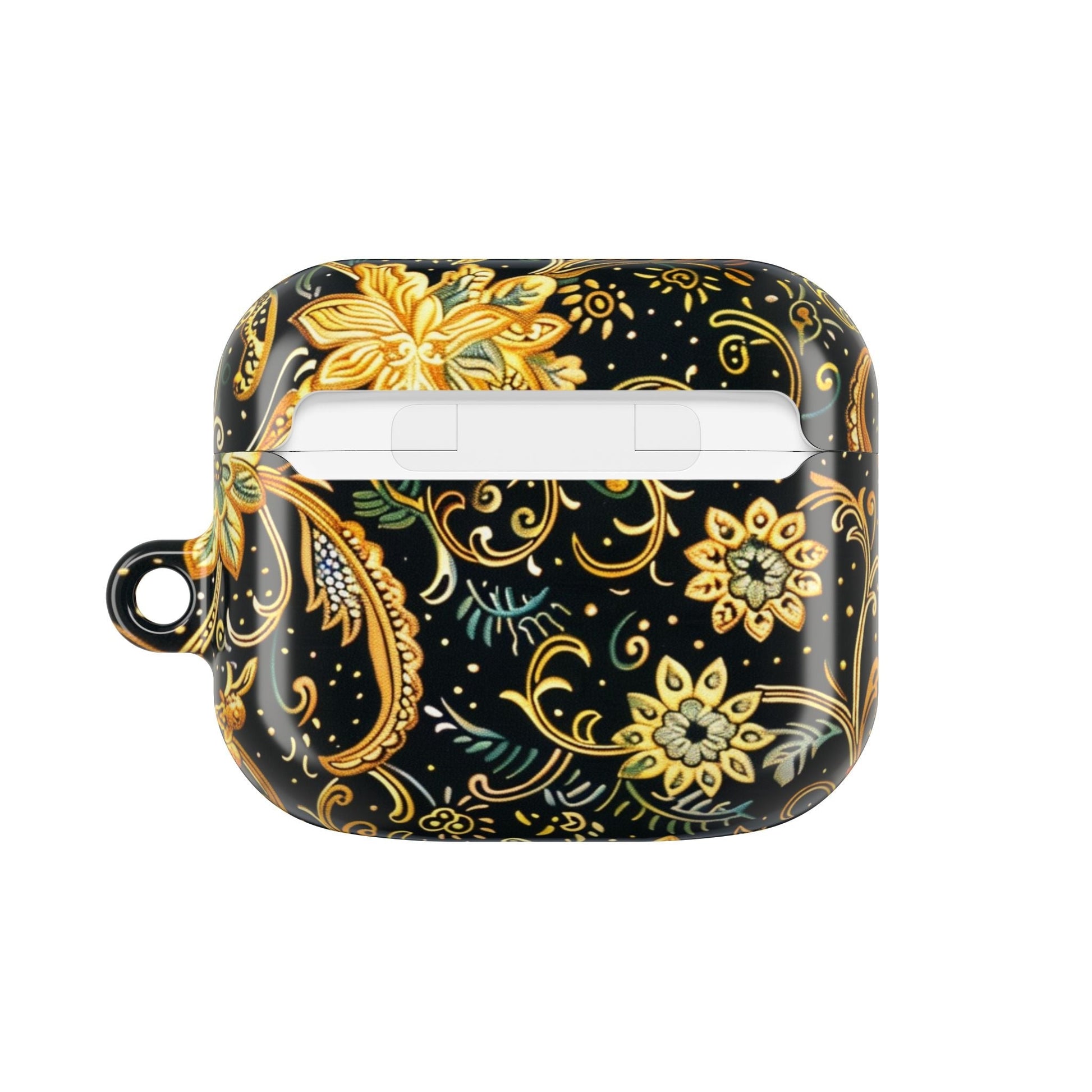 Gold Floral Paisley AirPod Case — Elegant Protective Charging Case - DIGITAL X