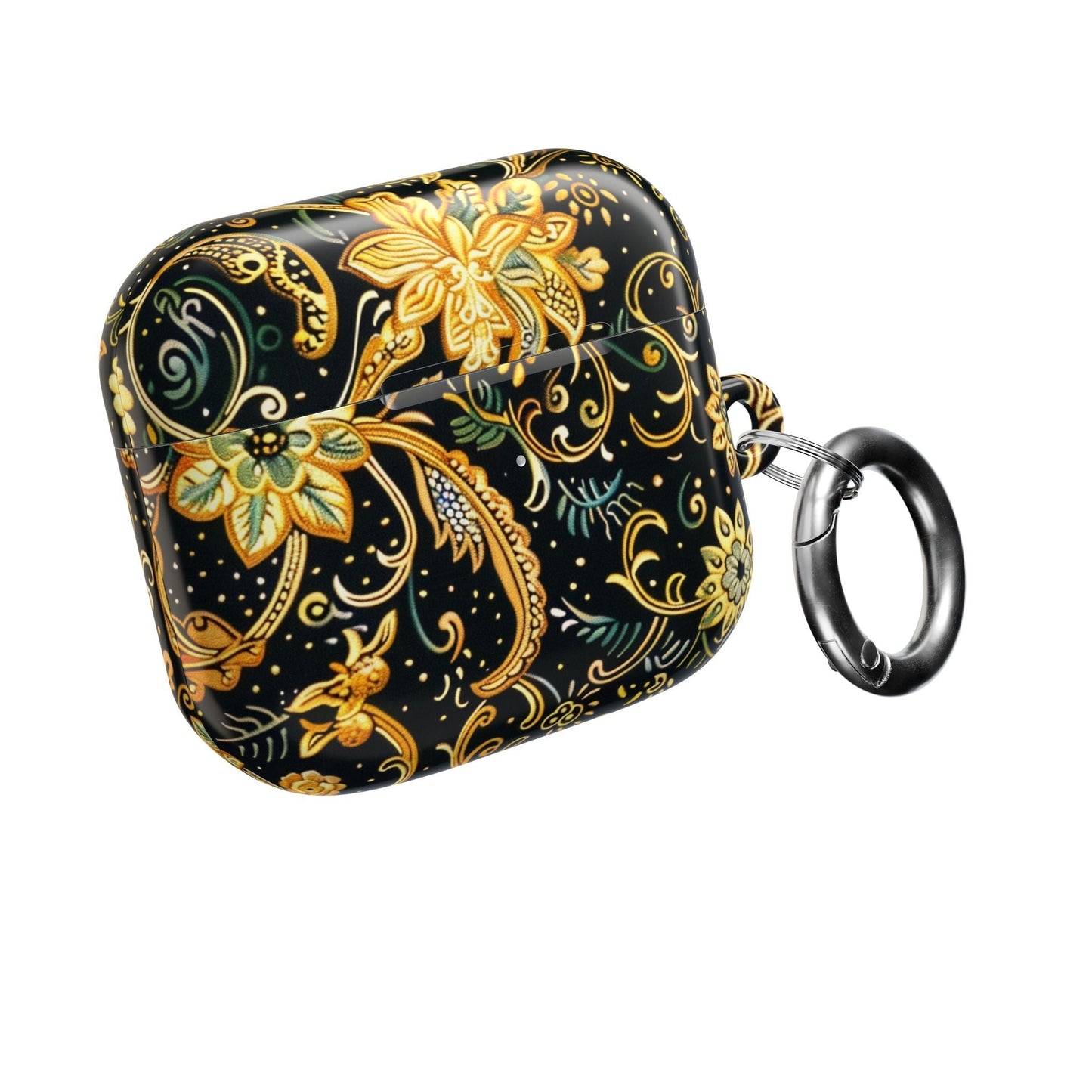 Gold Floral Paisley AirPod Case — Elegant Protective Charging Case - DIGITAL X