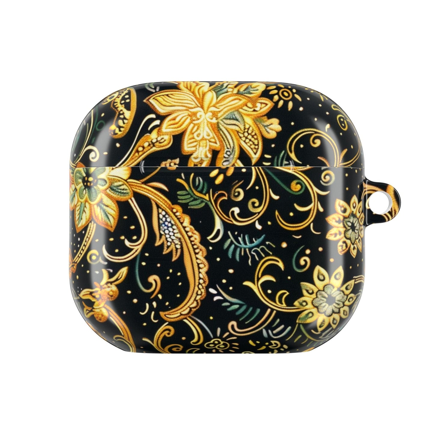 Gold Floral Paisley AirPod Case — Elegant Protective Charging Case - DIGITAL X