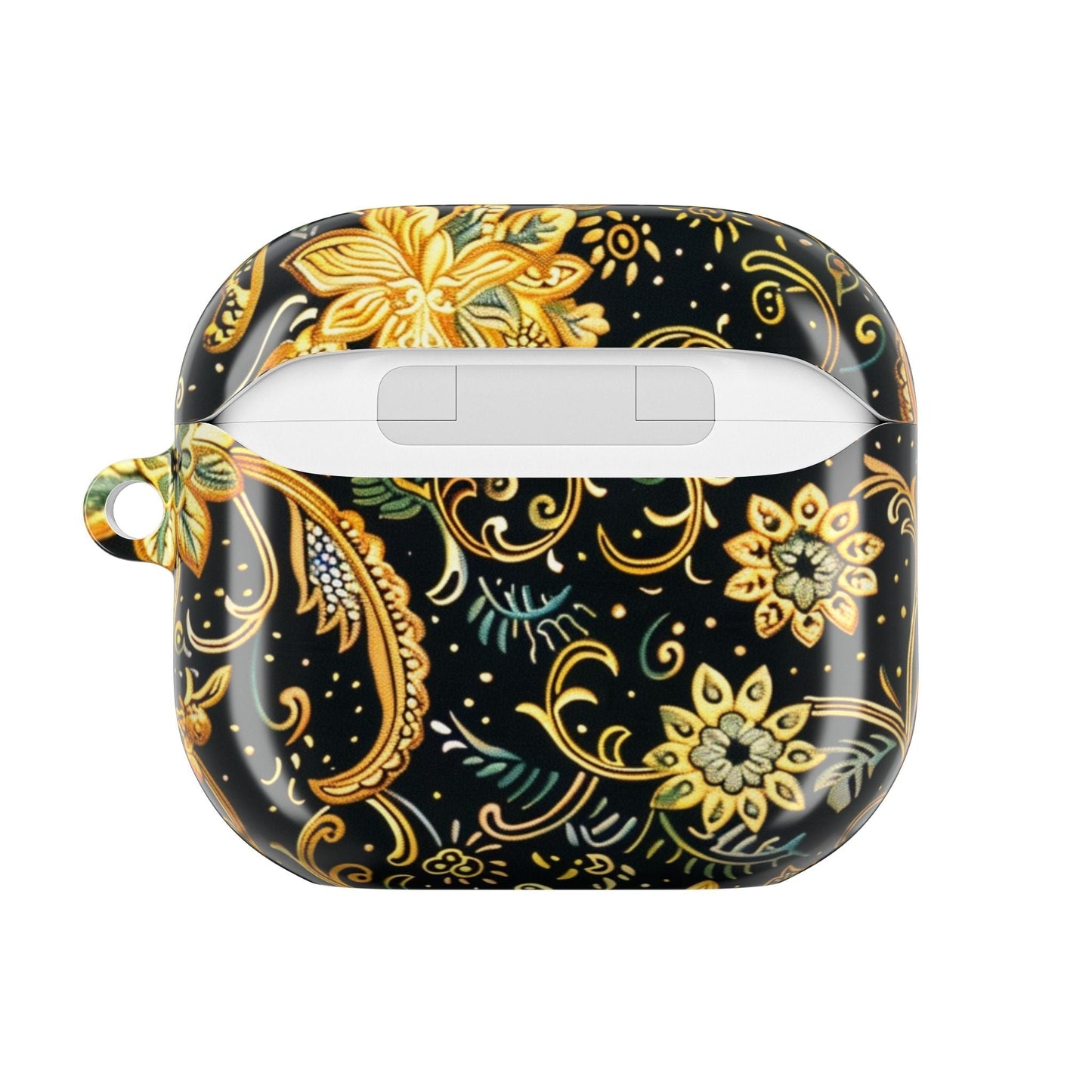 Gold Floral Paisley AirPod Case — Elegant Protective Charging Case - DIGITAL X
