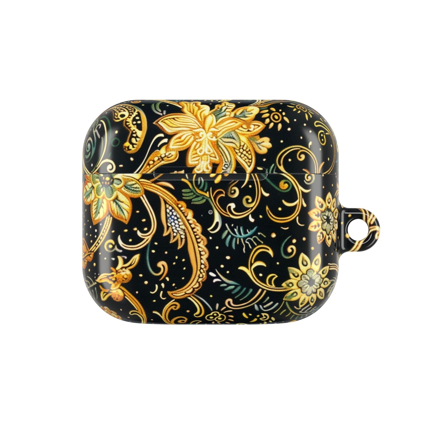 Gold Floral Paisley AirPod Case — Elegant Protective Charging Case - DIGITAL X