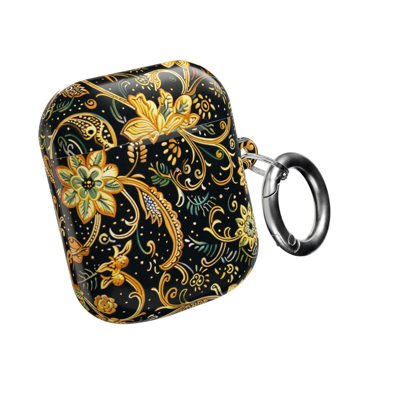 Gold Floral Paisley AirPod Case — Elegant Protective Charging Case - DIGITAL X