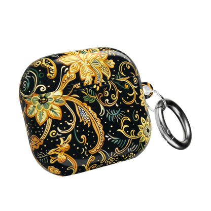 Gold Floral Paisley AirPod Case — Elegant Protective Charging Case - DIGITAL X