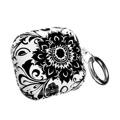 Mandala Black - White AirPod Case — Floral Boho Protective Cover - DIGITAL X