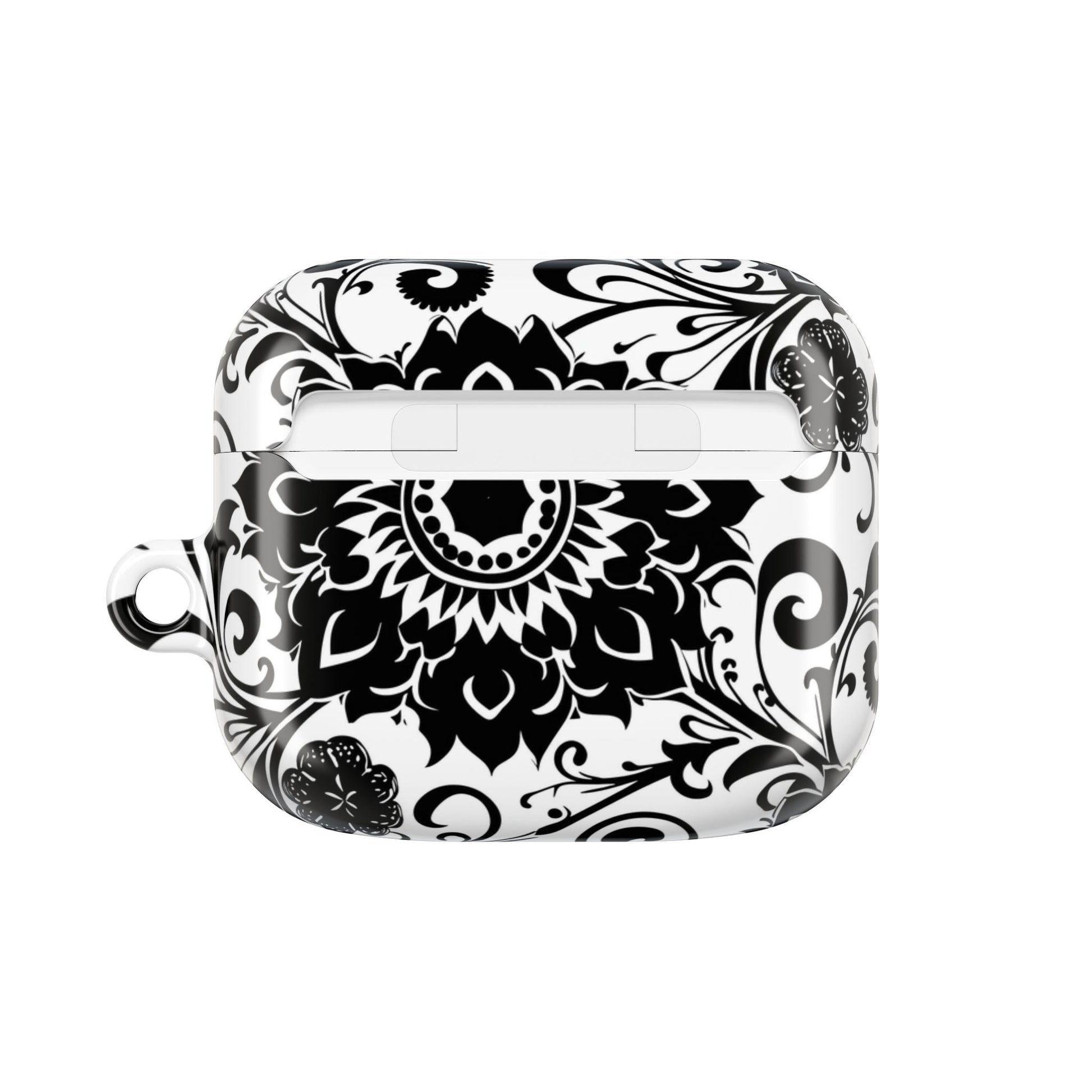Mandala Black - White AirPod Case — Floral Boho Protective Cover - DIGITAL X