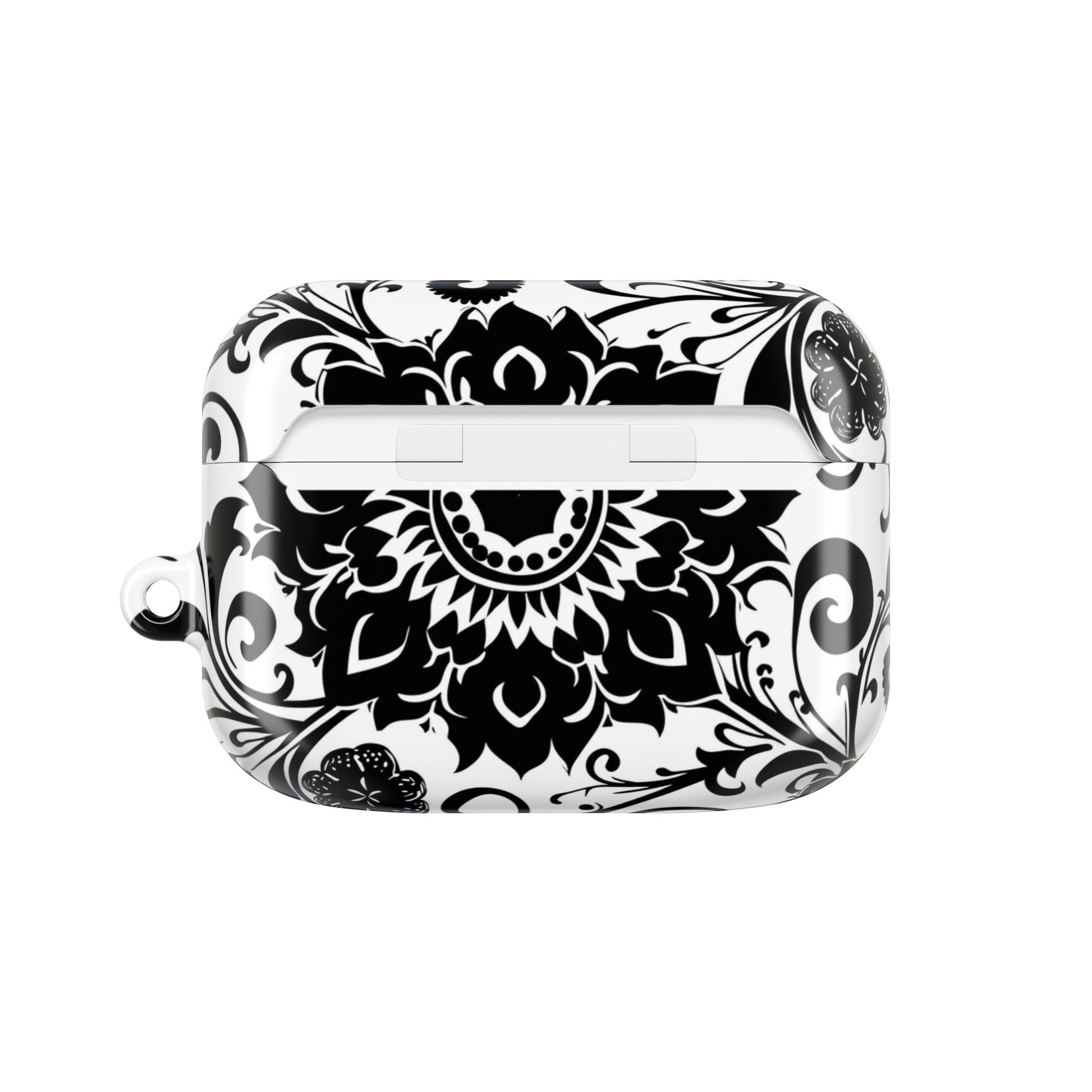 Mandala Black - White AirPod Case — Floral Boho Protective Cover - DIGITAL X