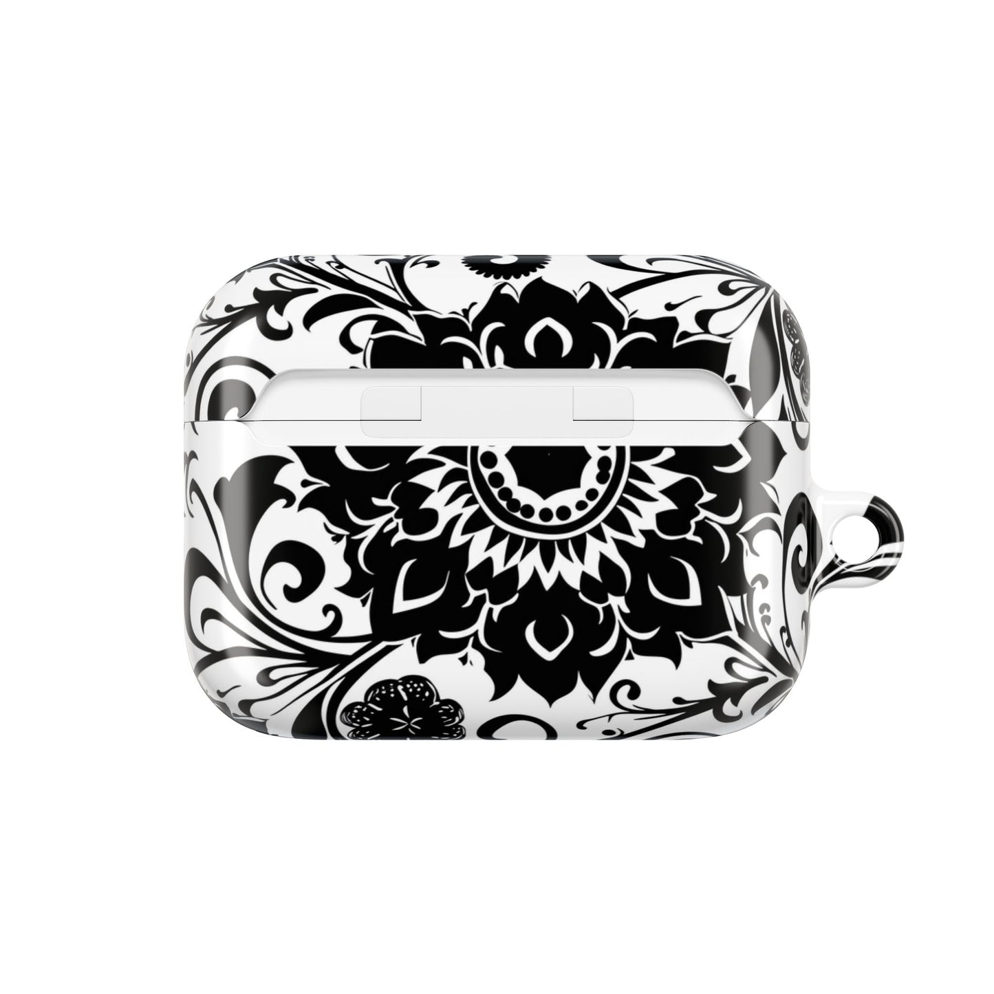 Mandala Black - White AirPod Case — Floral Boho Protective Cover - DIGITAL X