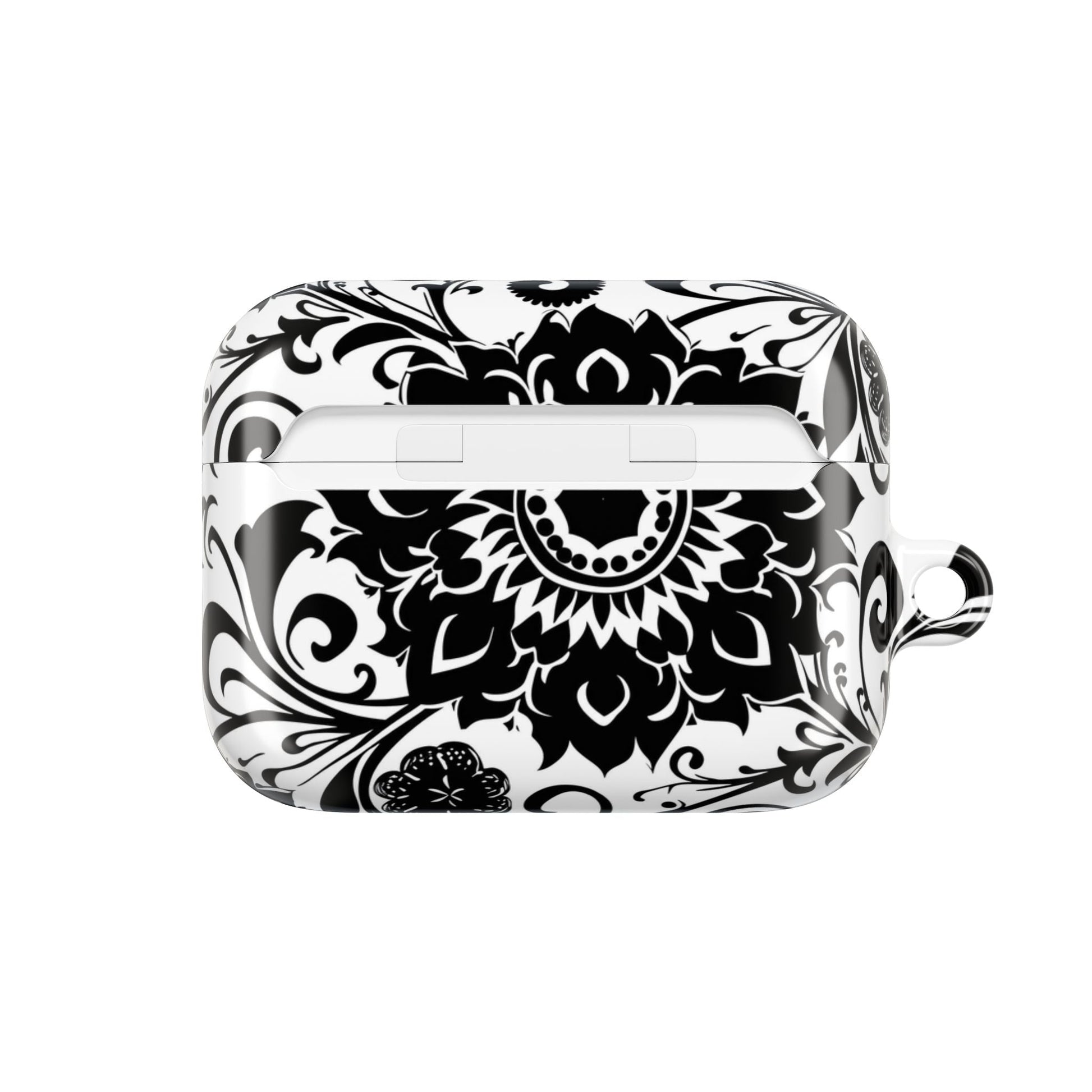 Mandala Black - White AirPod Case — Floral Boho Protective Cover - DIGITAL X