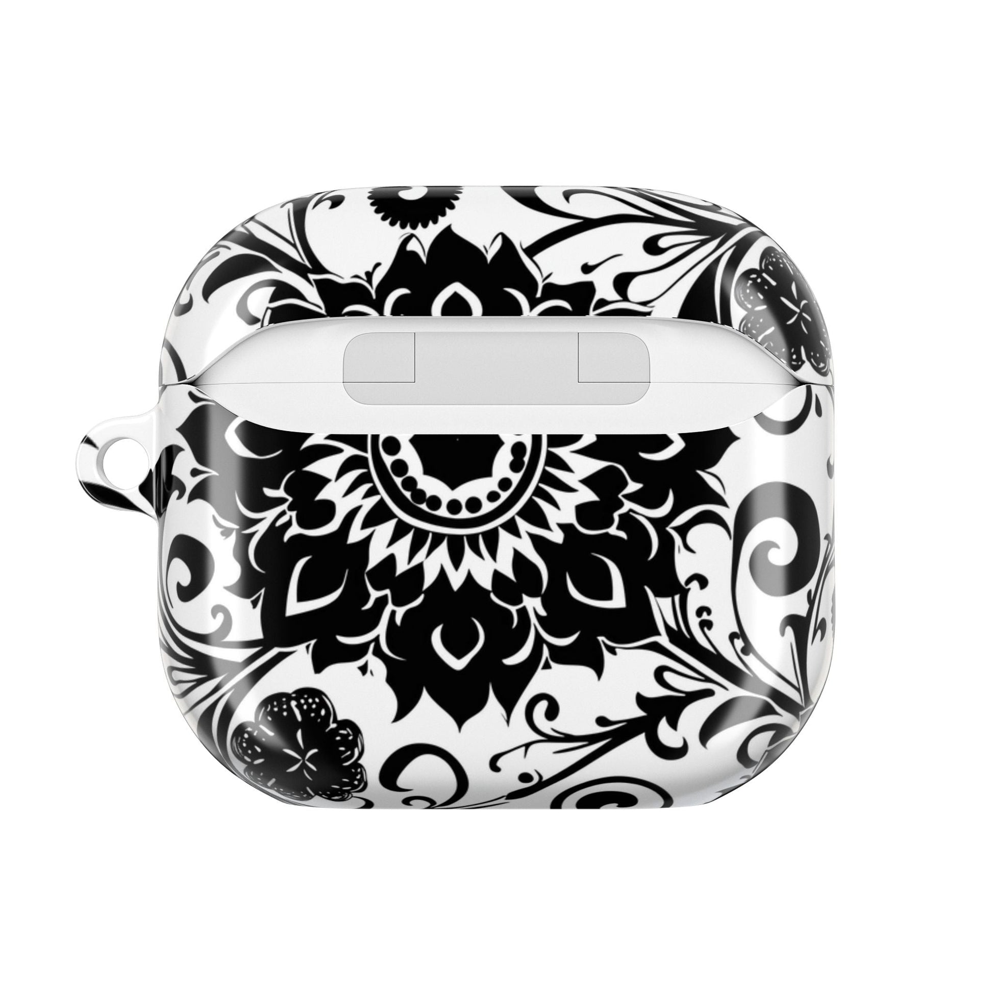 Mandala Black - White AirPod Case — Floral Boho Protective Cover - DIGITAL X