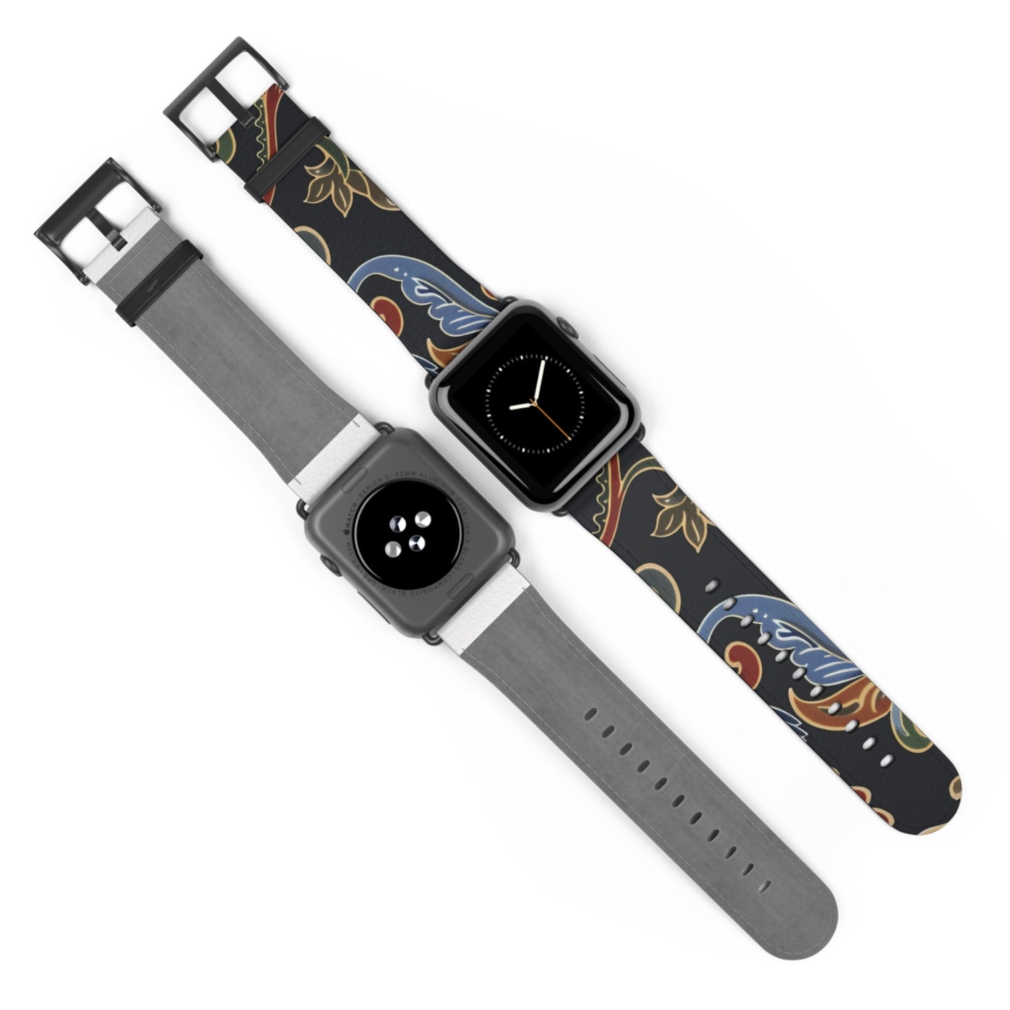 Paisley Floral Watch Band — Vintage Boho Apple Watch Strap - DIGITAL X