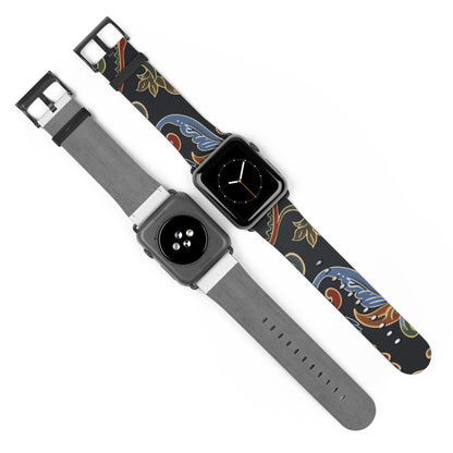 Paisley Floral Watch Band — Vintage Boho Apple Watch Strap - DIGITAL X