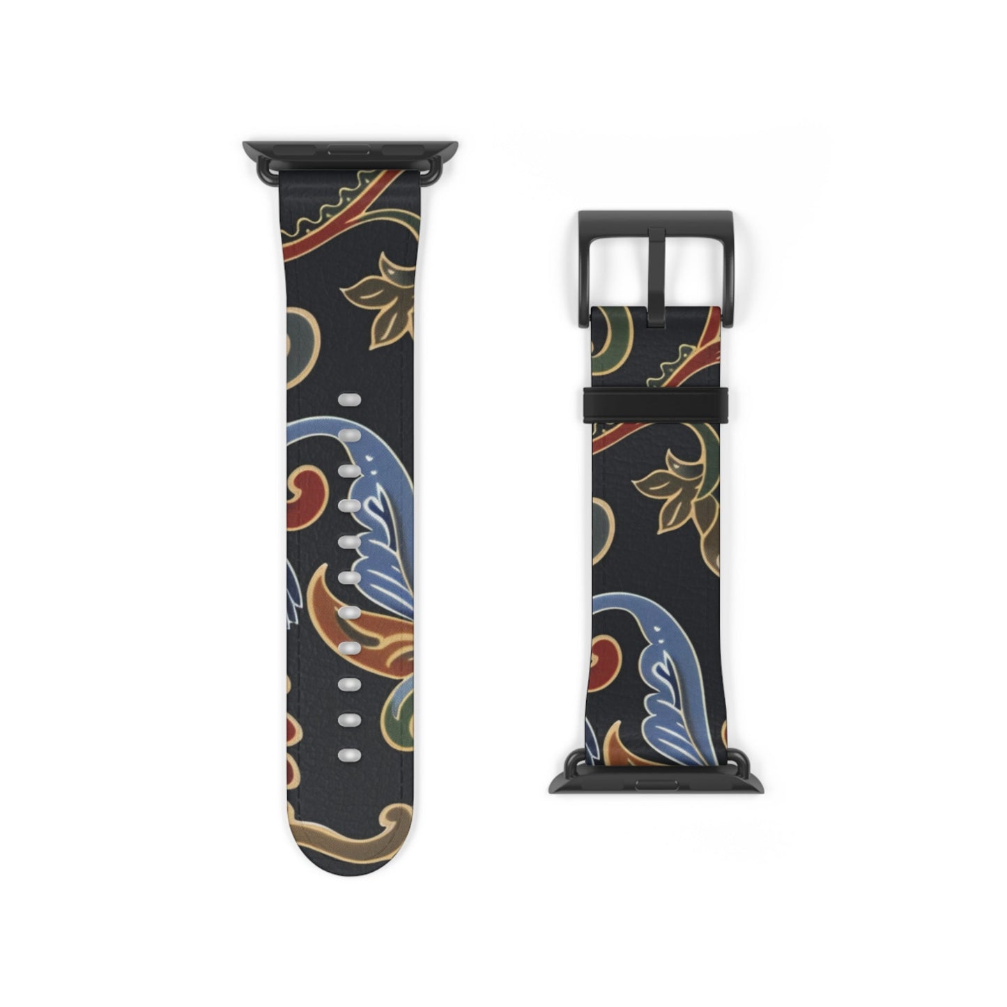 Paisley Floral Watch Band — Vintage Boho Apple Watch Strap - DIGITAL X