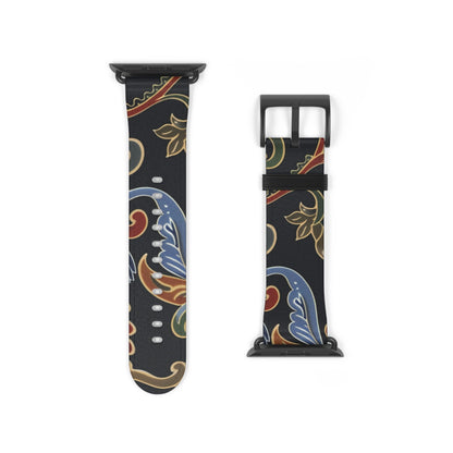 Paisley Floral Watch Band — Vintage Boho Apple Watch Strap - DIGITAL X