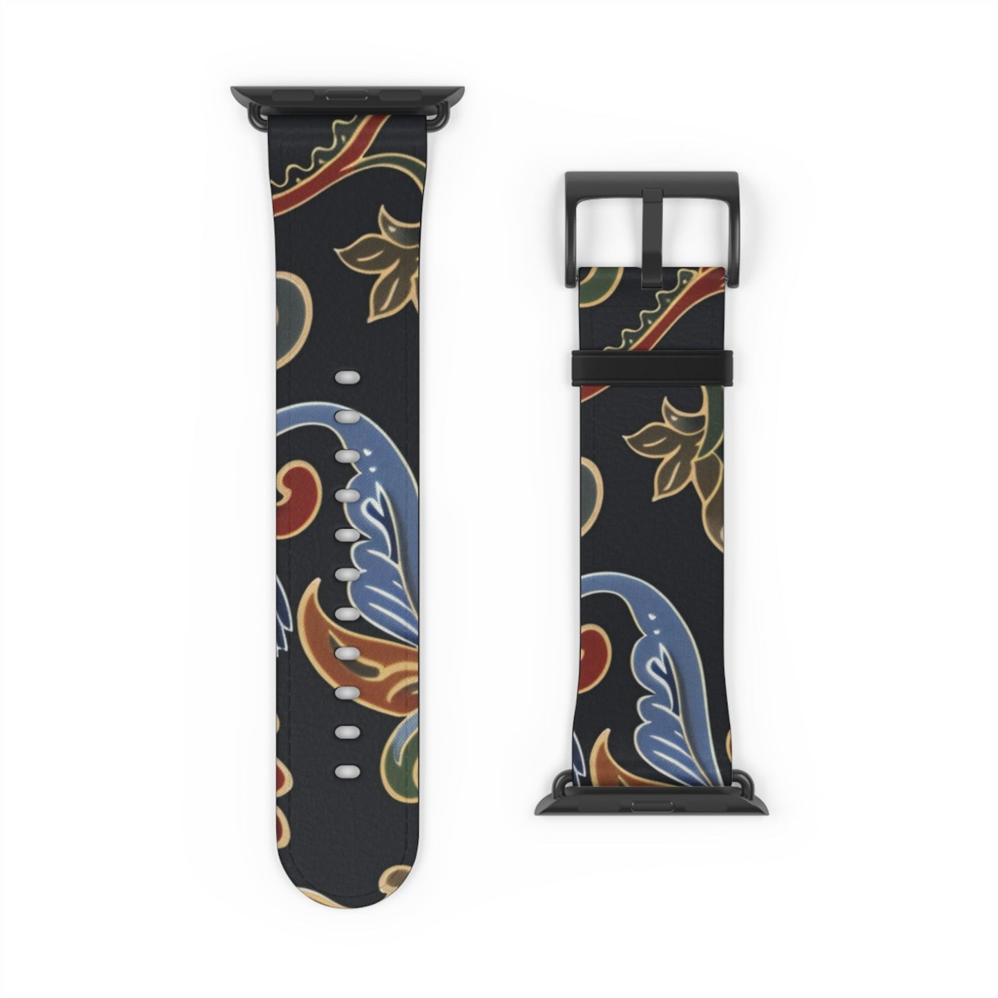 Paisley Floral Watch Band — Vintage Boho Apple Watch Strap - DIGITAL X