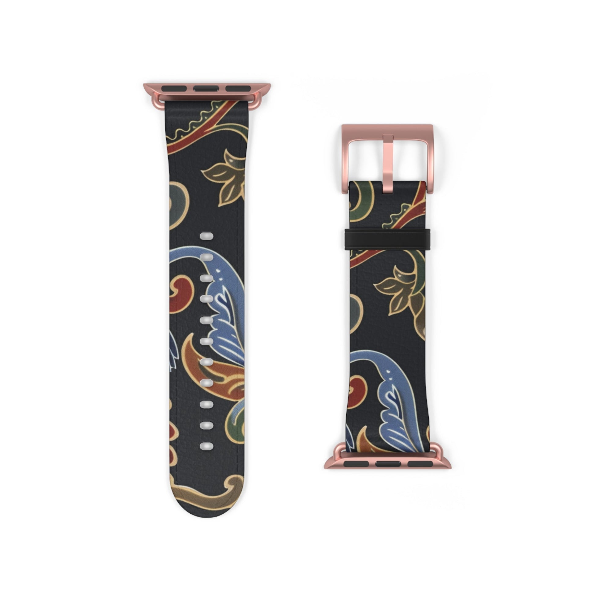 Paisley Floral Watch Band — Vintage Boho Apple Watch Strap - DIGITAL X