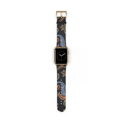 Paisley Floral Watch Band — Vintage Boho Apple Watch Strap - DIGITAL X