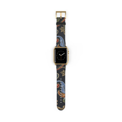 Paisley Floral Watch Band — Vintage Boho Apple Watch Strap - DIGITAL X