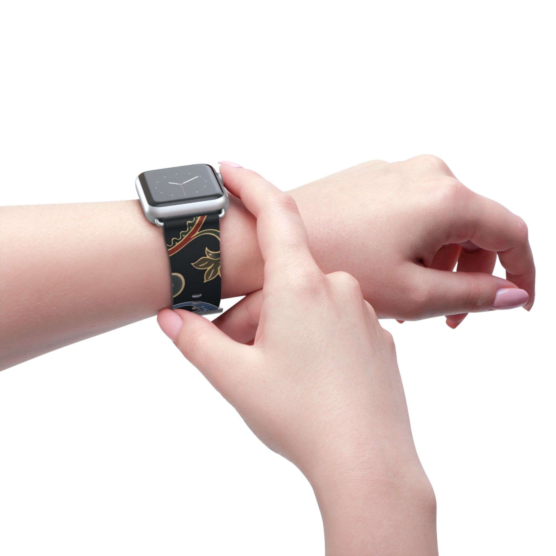 Paisley Floral Watch Band — Vintage Boho Apple Watch Strap - DIGITAL X