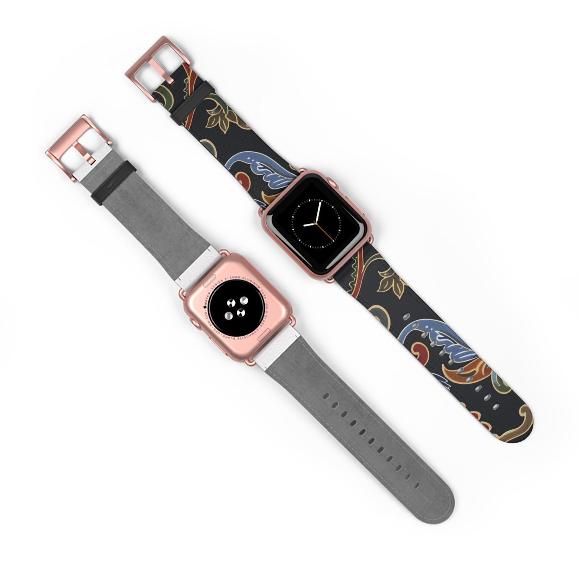 Paisley Floral Watch Band — Vintage Boho Apple Watch Strap - DIGITAL X