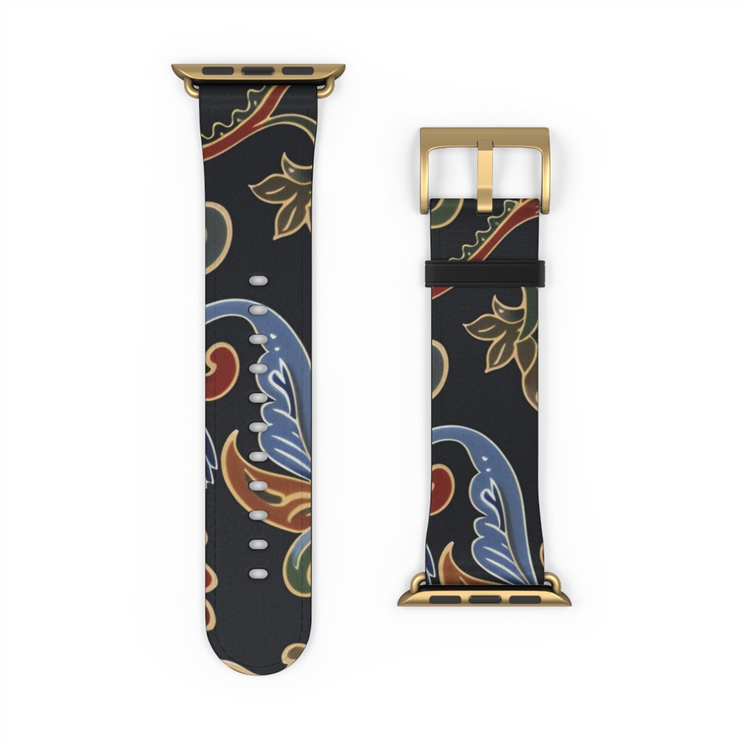 Paisley Floral Watch Band — Vintage Boho Apple Watch Strap - DIGITAL X